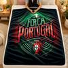 Flannel BlanketPortugal Warm Soft Throw Blanket for Indoor Sofa Bed Living Room Use