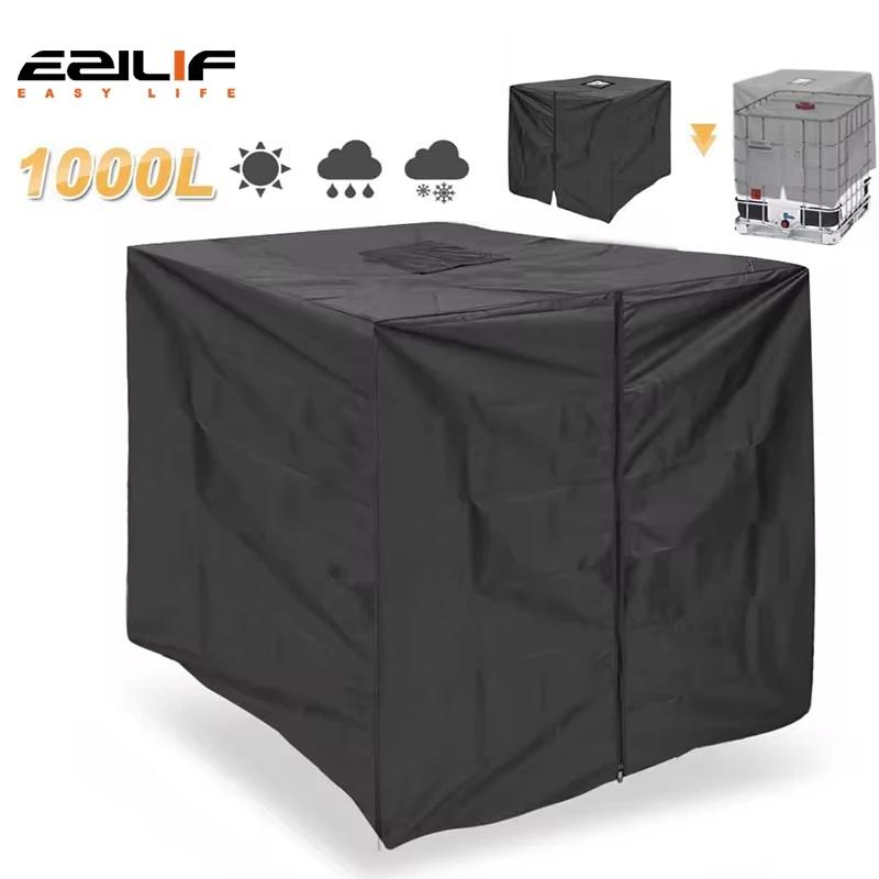 IBC Tank Cover Outdoor Garden Waterproof Cover 1000 Liters IBC Rain Water Container Ton Barrel Sun Protective Foil Dust Covers