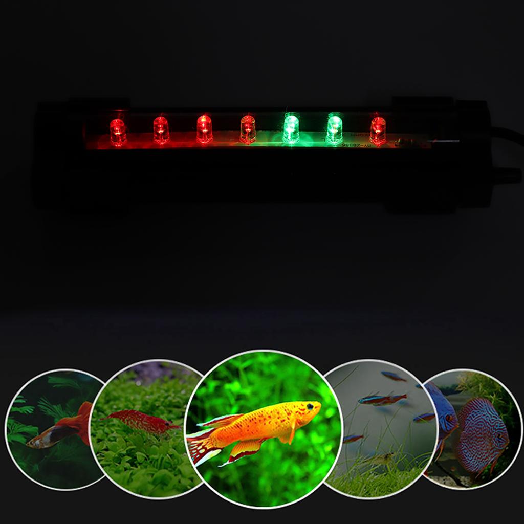   Bubble Colorful LED Light Fish   Bar Lights Aquarium Water Plants Grow Lamp