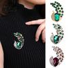 Bridal Brooch Women Faux Crystal Decor Anti-slip Wear-resistant Suit Coat