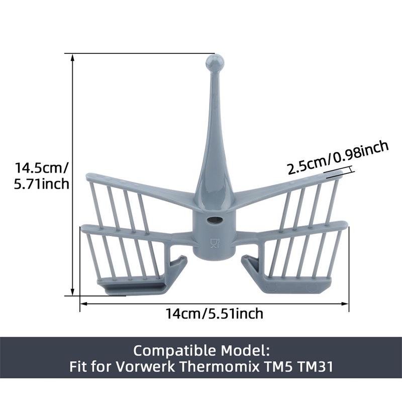 Schmetterlingsbesen & Schaber für Thermomix TM31, TM5, TM6 Küchenmaschinen
