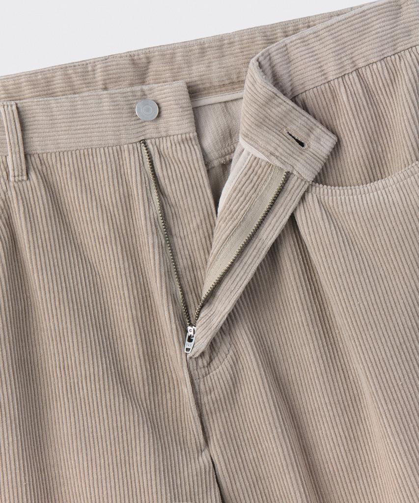 MUSINSA STANDARD Big Brush Wide Corduroy Pants [Light Beige]