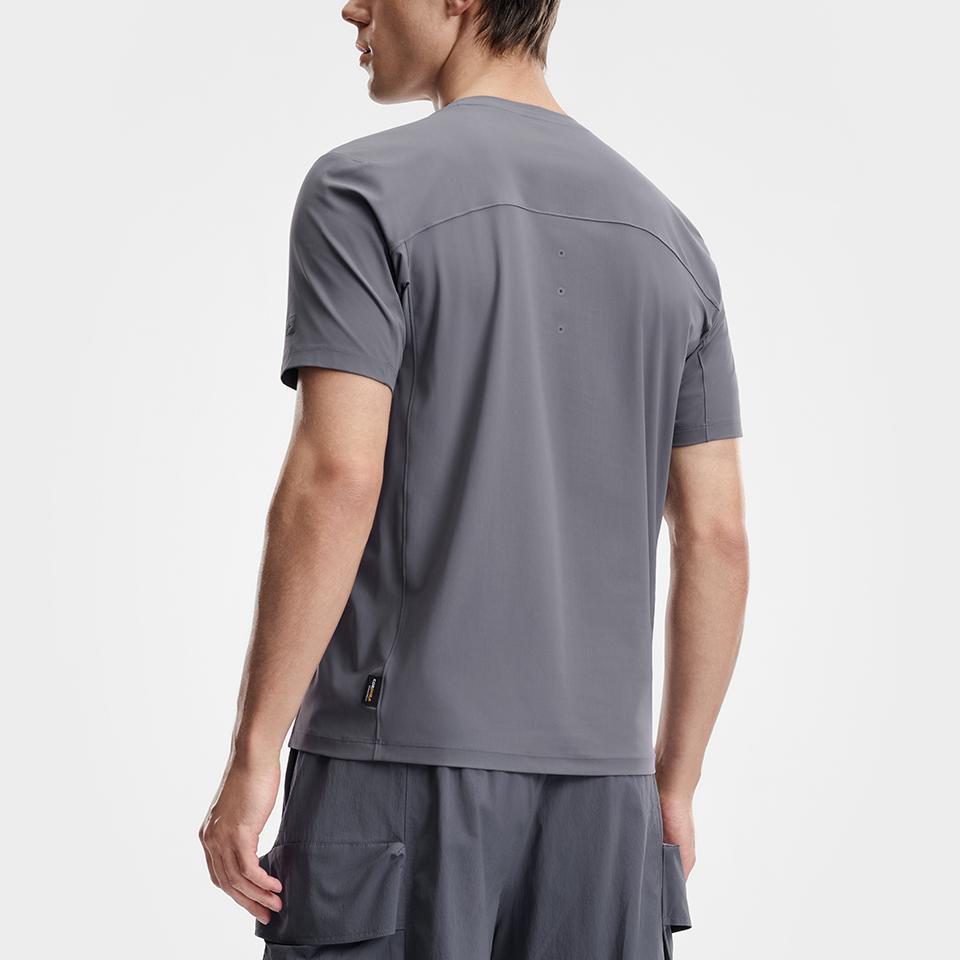 Fila Explore Solid Color Crew Neck T-Shirt Men Tops A11M627103F-DY