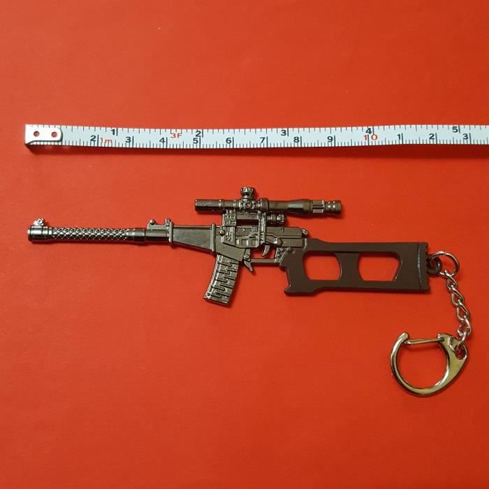 Pistolet d'arme porte-clés pistolet en métal 3D