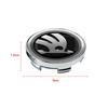 AAFN1 4PCS 56 60mm Car Styling Wheel Center Hub Caps Rim Cover Badge Emblem Sticker For Skoda Rapid Octavia A5 RS Kodiaq Fabia A7 2022