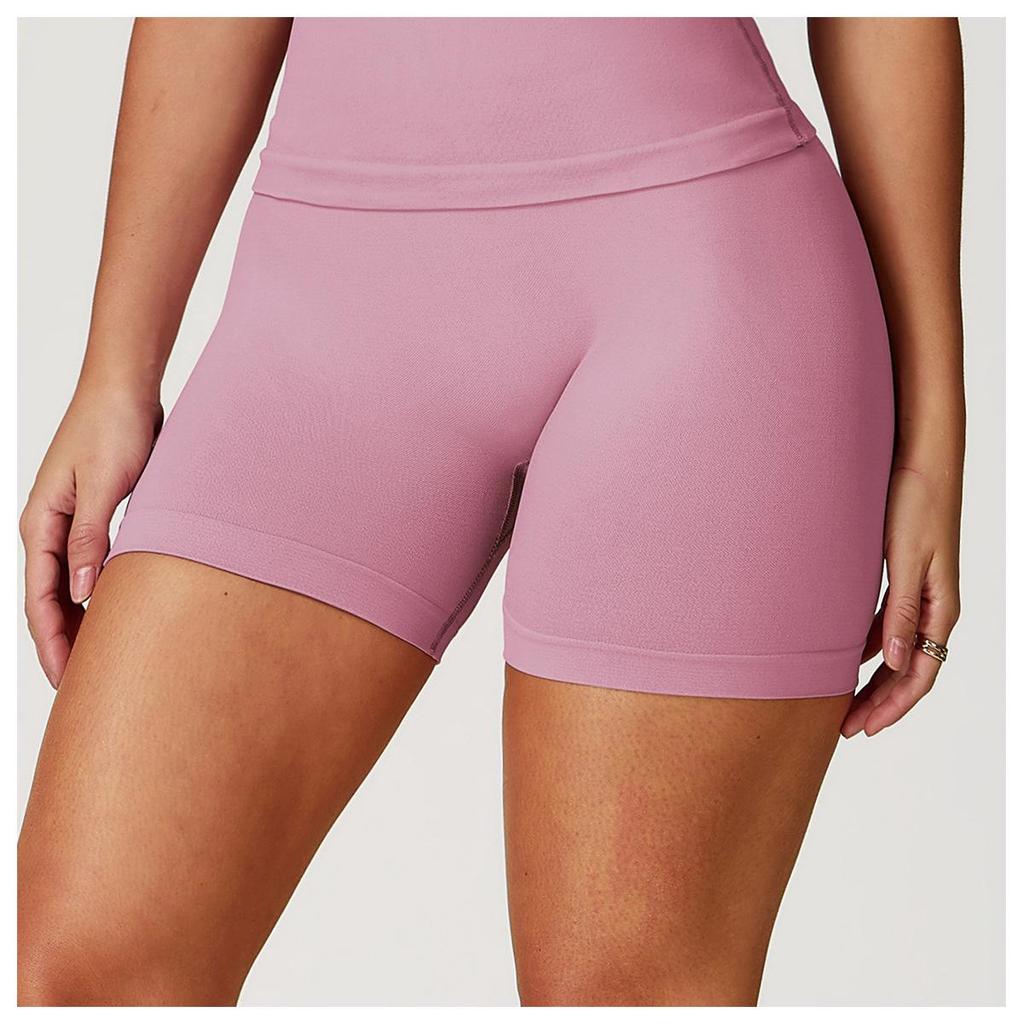 ZeChuang Women's Seamless High Waist Yoga Shorts - Butt-Lifting, Quick-Drying Summer Fitness Pants