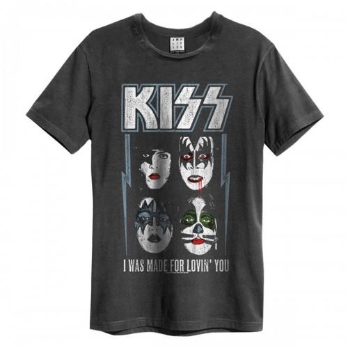 Amplified Unisex Adult I Was Made For Loving You Kiss T-Shirt