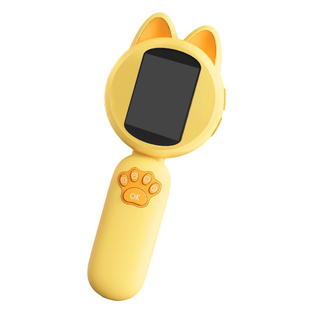 Kids Cat Shape Handheld Microscope 2.0 Inch Handheld Mini Pocket Magnifying Glass Handheld Camera Mini Microscope for Kid Gift