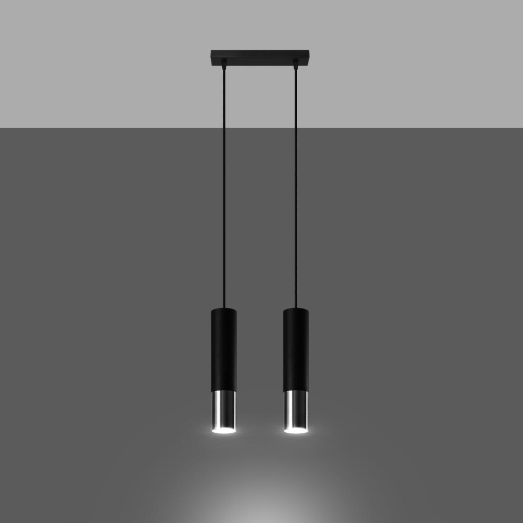 Lampa Wisząca Salixa 2 Gu10 Czarny Lumilo 09.199.41