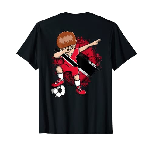 Dabbing Soccer Boys Trinidad and Tobago Football Fan Jersey T-Shirt