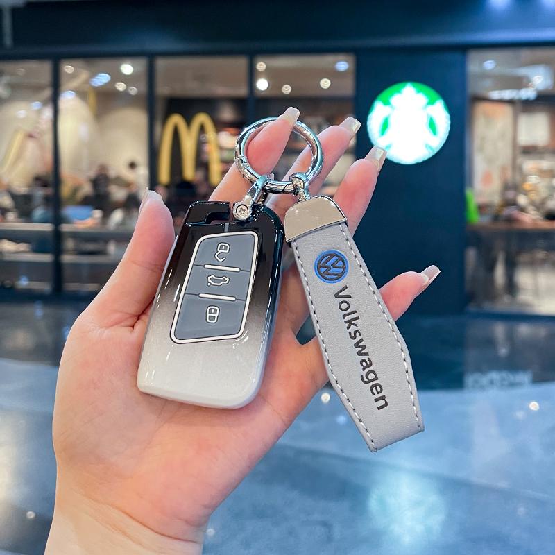 For VOLKSWAGEN Car Key Case Cover Holder Shell For VW Volkswagen Polo Golf Passat Beetle Caddy Tiguan Skoda Octavia Kodiaq Seat