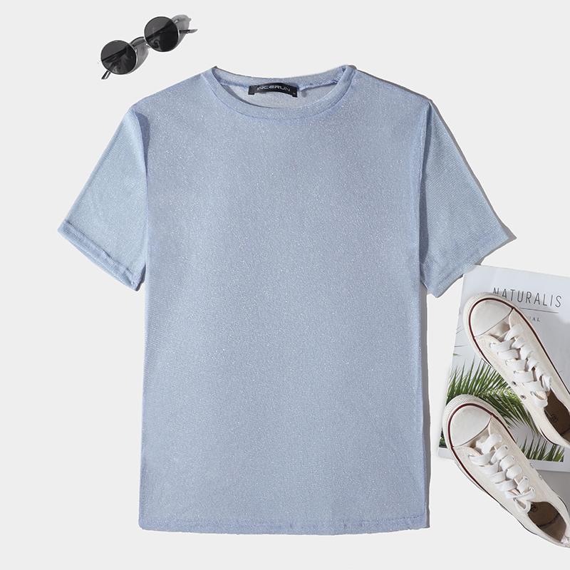 

Летние мужские сетчатые футболки с короткими рукавами, повседневные узкие базовые топы для вечеринок, прозрачные футболки