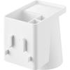 Yamazaki Tower Wall Mount Single Toothbrush Holder with Magnetic Tumbler Floating Organizer White 1295