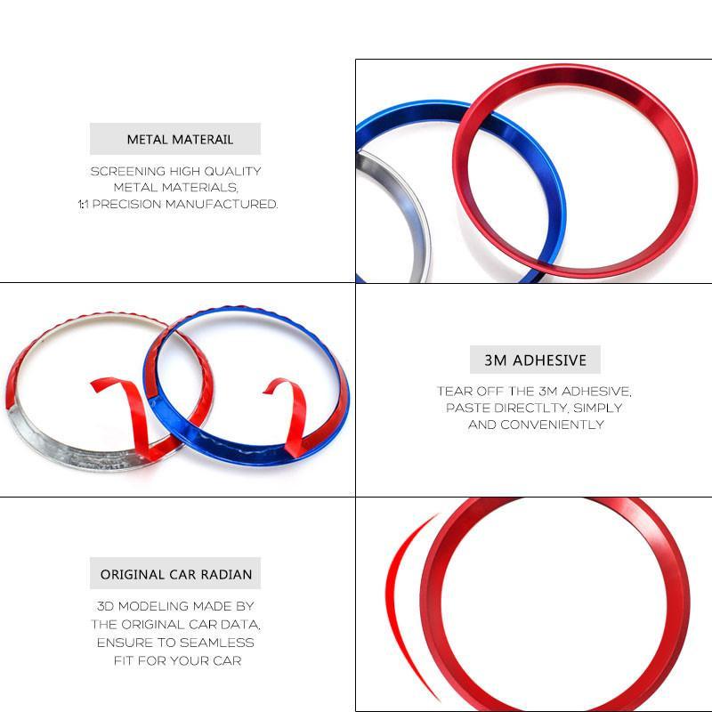 Automotive Interior Decoration Steering Wheel Sticker For  W204 W205 W203 W210 W212 Car Accessories Styling