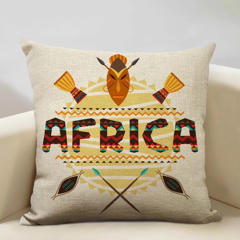 Ethnic Tribe Decorative Throw Pillow Case African Pattern Cushion Cover Home Sofa Decor Pillowcase Universal in All Seasons