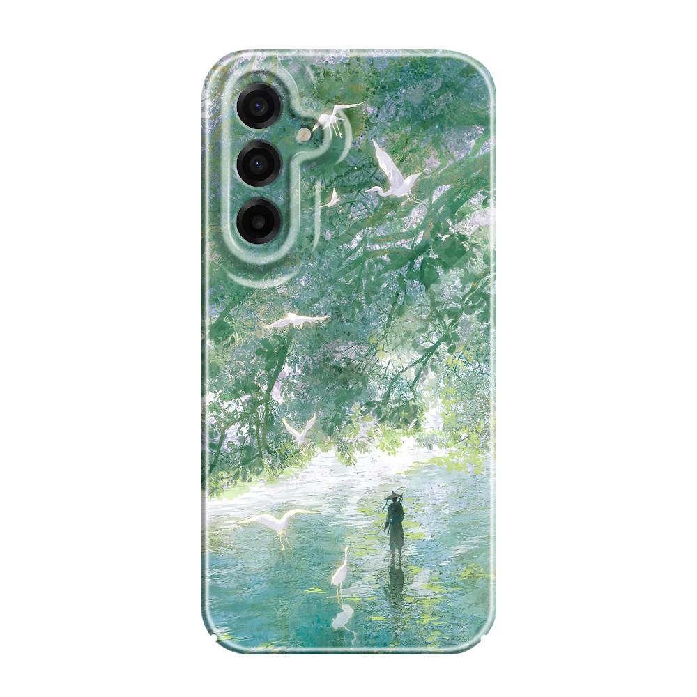 Solitary Traveler Phone Case For Samsung Galaxy A57 A37 A17 A56 A36 A26 A16 A06 A55 A35 A25 A15 A05 4G 5G Film Hard Cover