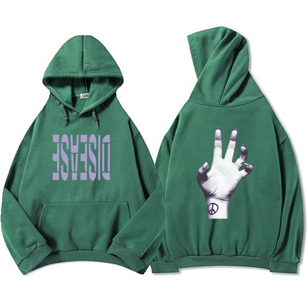 Men Hoodies Single Disease Lady Gaga Sweatshirts Single Graphic Winter Long Sleeve Sudadera Pocket Long Sleeve Hoody