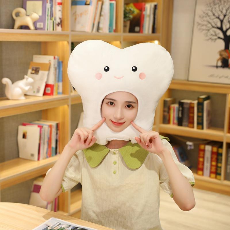 

Wholesale Cute Teeth Headgear Hat Photo Props Cartoon Headgear Performance Props 43*42CM0.24kg