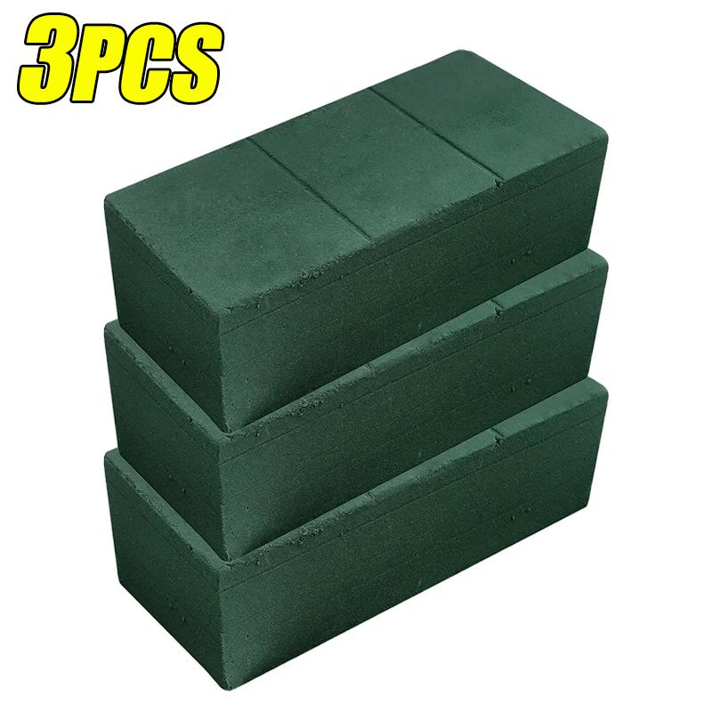 10/1x Green Floral Foam Block For Flower Arrangements Dry Wet Absorbent Sponge Flower Muds DIY Wedding Party Decoration Supplies