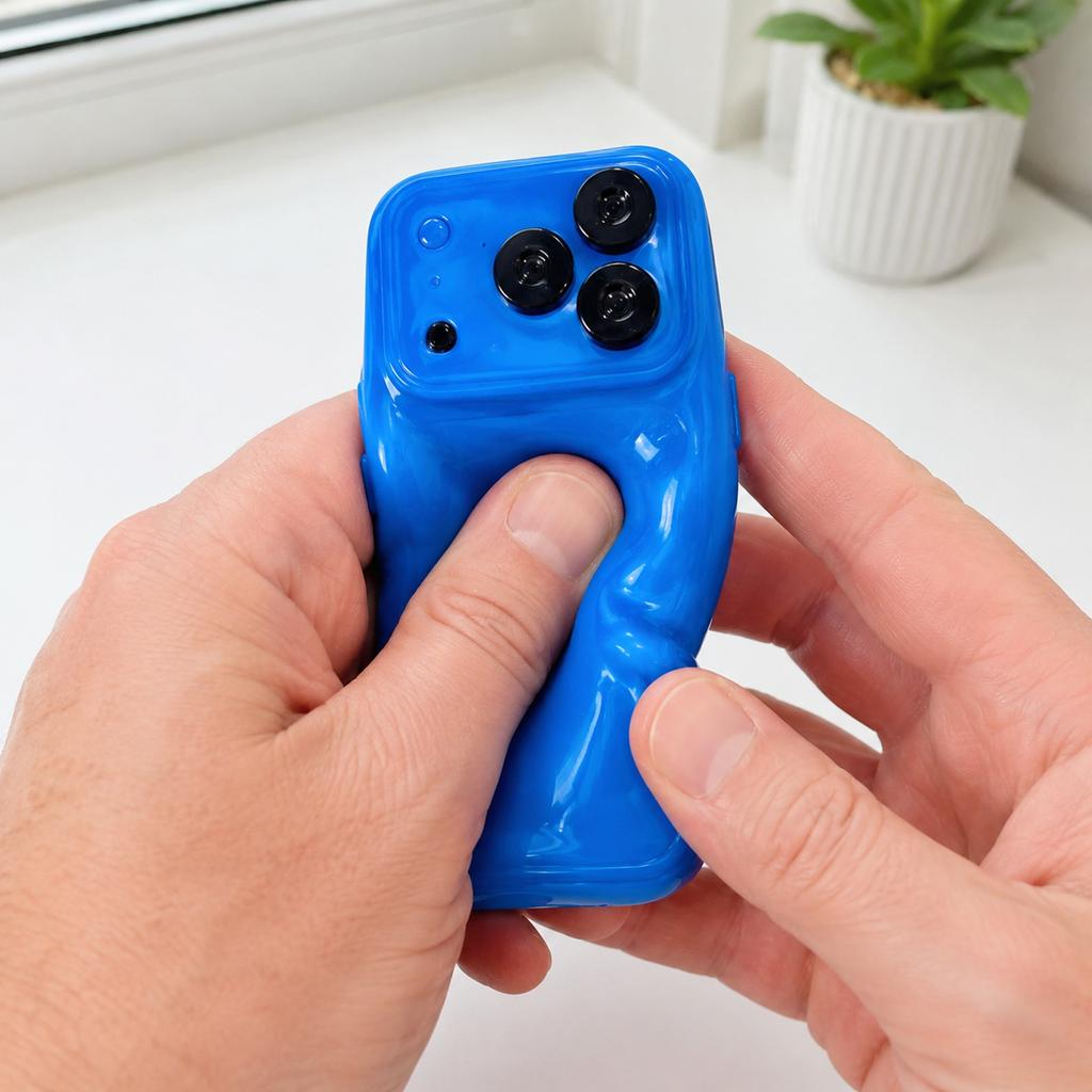 Игрушечный телефон-моноблок случайного цвета с цветной коробкой для детей и взрослых