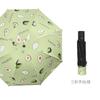 Automatic Manual Folding Umbrella Sun Rain Protection UPF50 Black Coating Cartoon Design 8-Rib Lightweight Adult