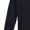 Under Armour Solid Color Cotton Knit Hooded Training Sweatshirt Men Sweatshirt Black 1379684-001