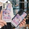 Phone Case: 2D Flat Samsung Galaxy A34 A35 M05 M06 S20 S22 S21 FE Plus 5G Protective Case, Plush Little Bunny, Perfect Christmas and Halloween Holiday