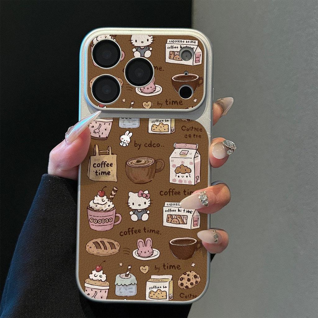 Milk Kitty Compatible Anti-Fall Phone Case for Apple 14/15/16 Pro/Max, High-End Protection