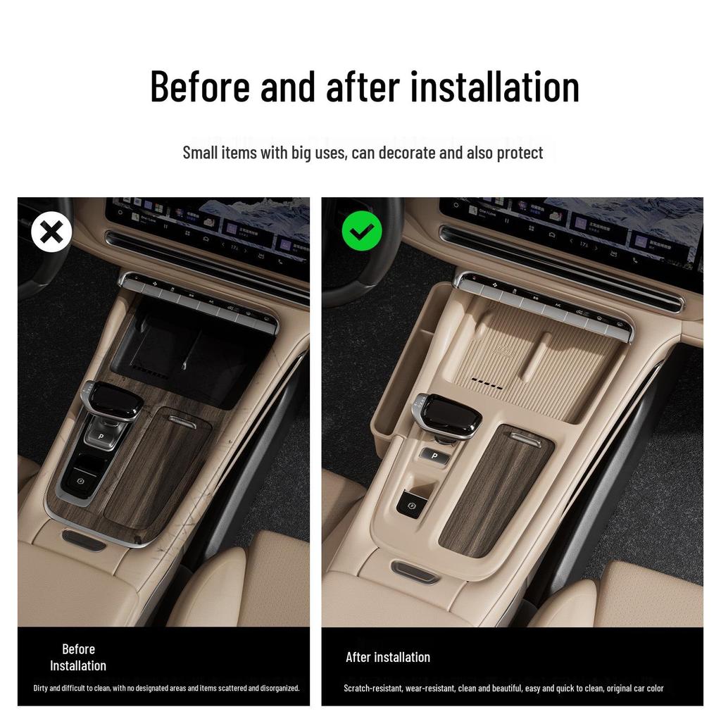 Fits 26 Geely Xingyue L Models: Central Control Silicone Storage Box Organizer.