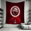Olympiacos poster Wall Hanging Printed Fabric Blanket Decorative Tapestries for Bedroom Living Room Home Decor