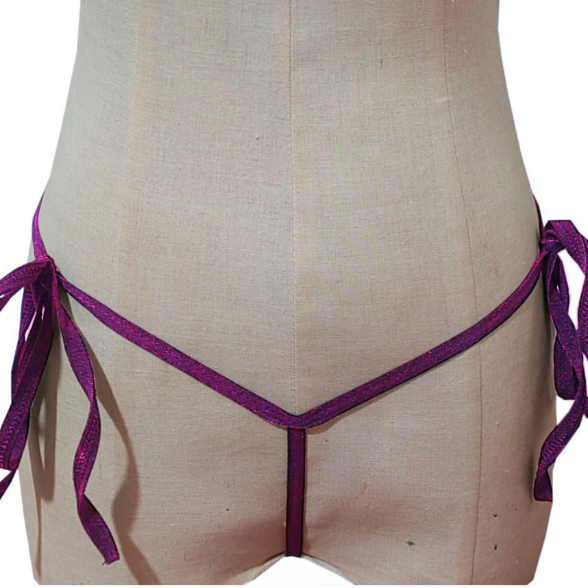 One-strap Lace-up Thong: Sexy Women's Erotic Lingerie
