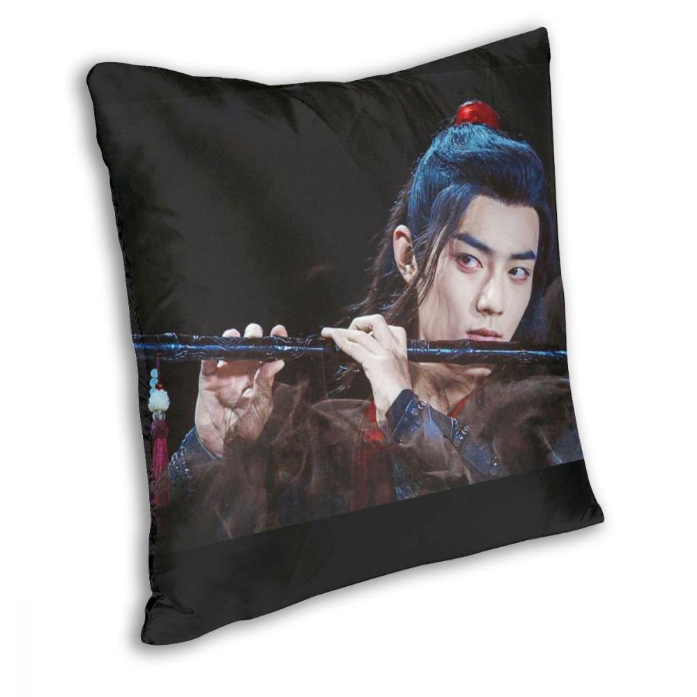 Lan Wangji Music Square Pillow Case Throw Pillow The Untamed Custom Pillowcase