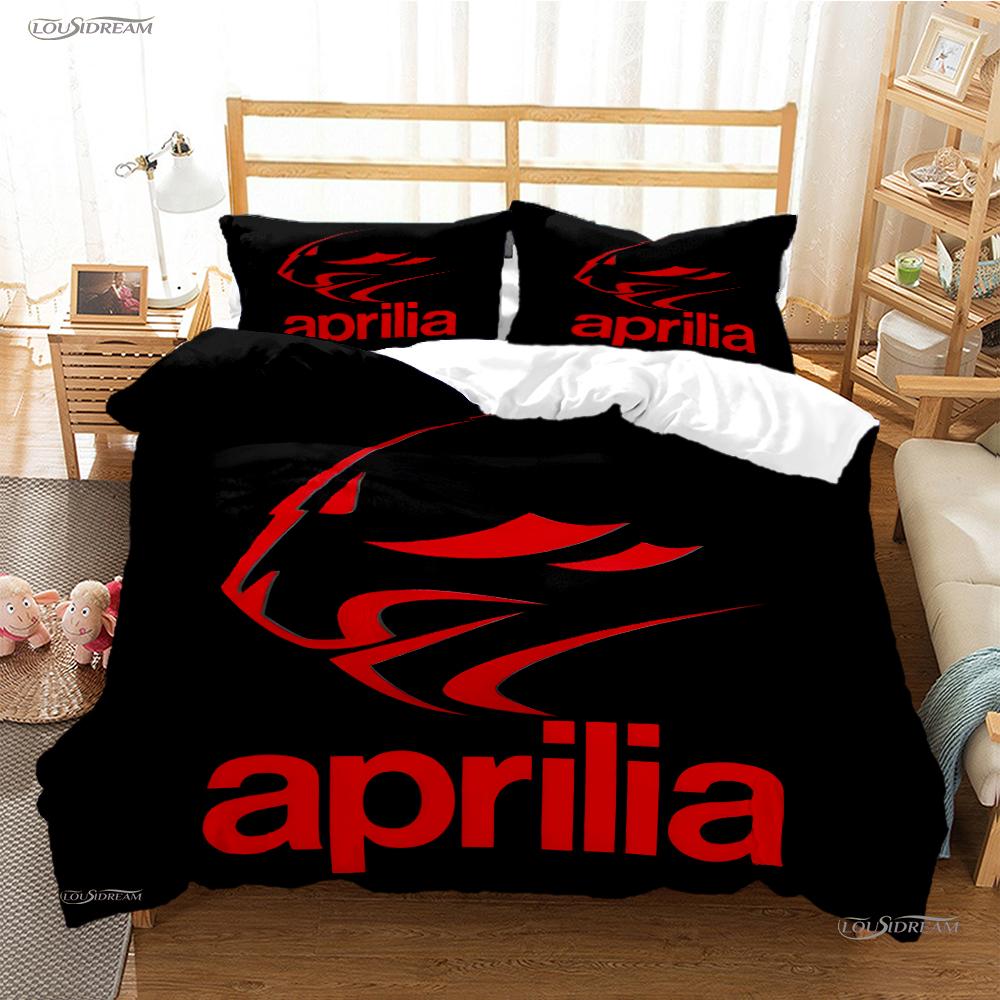 

A-Aprilia Moto Racing All Season Duvet Cover Comforter Bedding Sets Soft Quilt Cover And Pillowcases Single/Double/Queen/King AU Queen(210*210cm)3pcs
