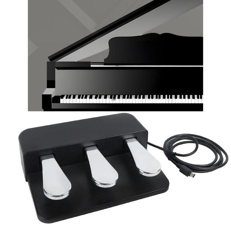 Universelles Sustain-Pedal Geeignet für elektronische Keyboards und Digitalpianos ABS-Textur Rutschfeste Basis Tragbares Design