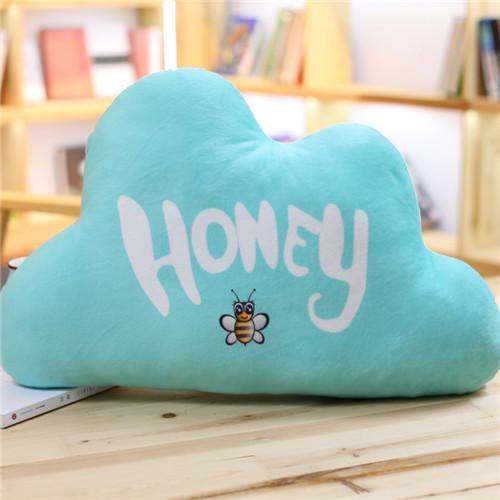 1pc 55x30cm Kawaii Soft Colorful Clouds Plush Pillow For Children Kids Room Decoration Stuffed Sofa 