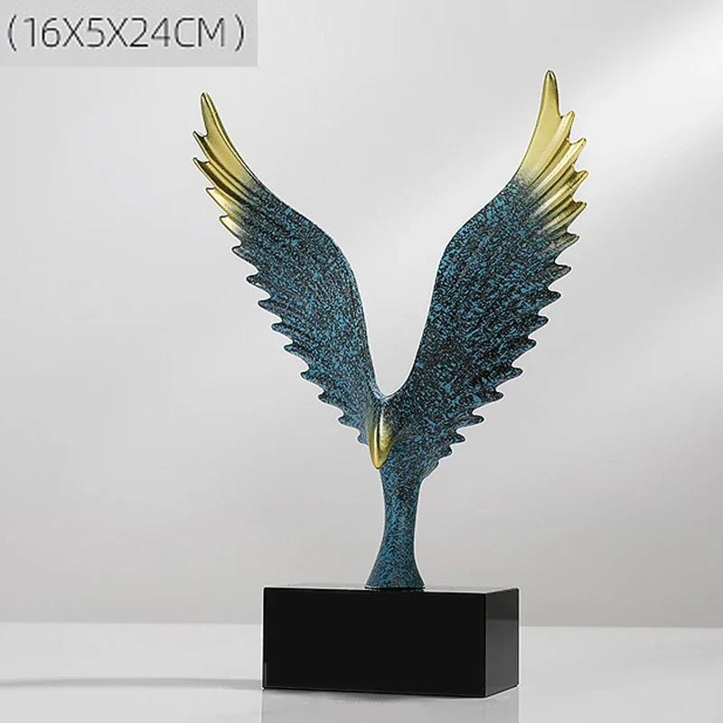 Customizable High-End Eagle Shaped Resin Trophy Ornaments, Creative Honents' Medal, Annual Meeting Award, Home Decor Crafts, 1Pc