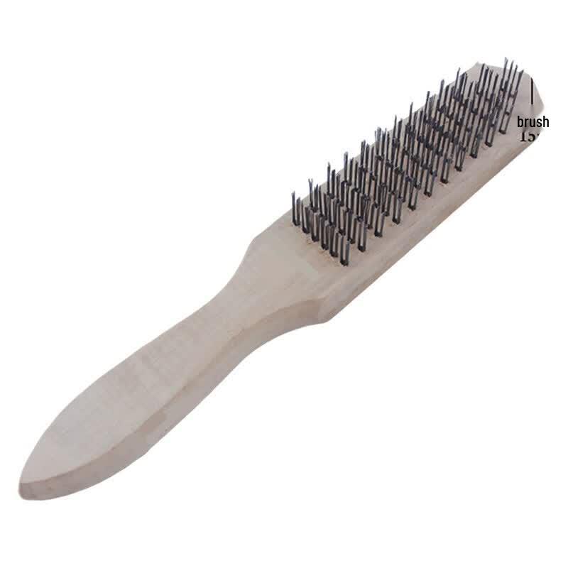Luogang 5-Piece Wooden Handle Steel Wire Brush Set