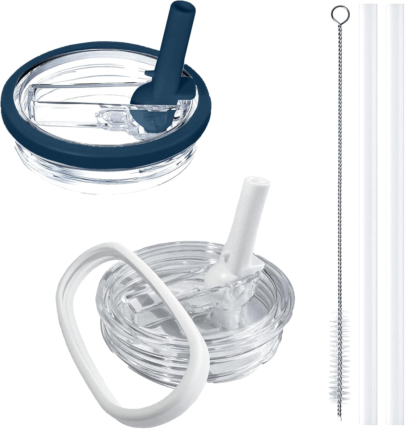 

2 шт. Запасная крышка Stanley 40 унций, Аксессуары для чашки Stanley Quencher, Непроливаемая конструкция, Высококачественный термостойкий материал (Молочно-белый)