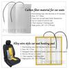 108W Build-in Car Seat Heater Kits Fit 2 Seats Alloy Wire/Carbon Fiber Heating Pad 3-level Dual Control Switch For Nissan Series
