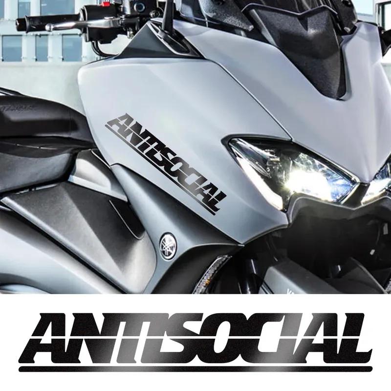 Adesivi Riflettenti per Auto Antisociali per Lunotto Anteriore Auto Vetro Parabrezza Decorazioni in Vinile Fai da Te Raffreddamento Corse Carrozzeria Decorazione Impermeabile