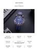 Men's Korean Style Casual Leather Strap Quartz Watch with Big Dial and Unique Design