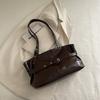 Chic Faux Leather Tote Bag for Women Large Capacity Commuter Shoulder Handbag