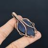 Lapis Lazuli Pendant Handmade Gemstone Jewelry, 999 Copper Wire Wrapped Pendant ,Unique Design Jewelry Pendant