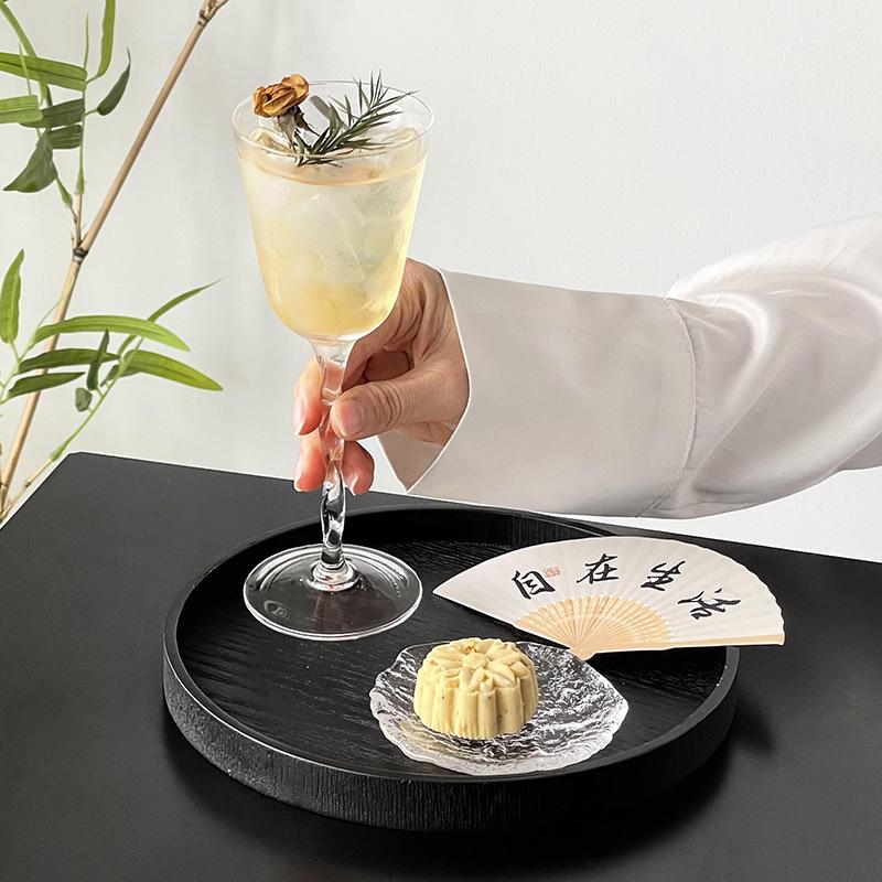 Niche Retro Stemware: High-End Tipsy Cocktail, Wine & Champagne Glass Set