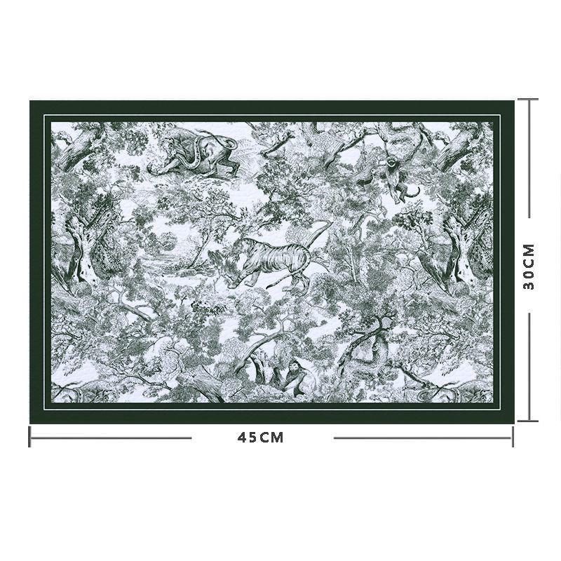 PU Tischset Wasserdicht Hitzebeständig Kaffeetasse Geschirrmatte Küchenunterlage Dekorative Geschirrmatte Essplatzset Leicht zu Reinigen