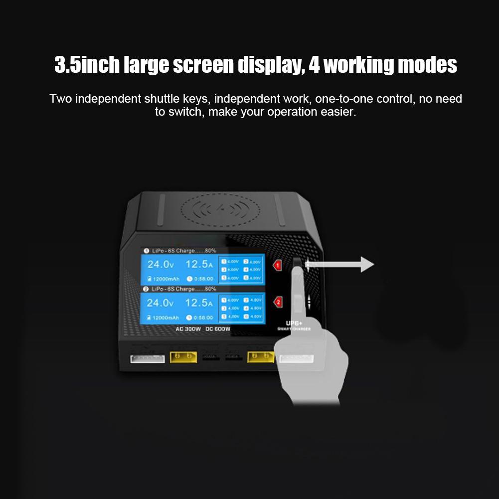 For ULTRAPOWER UP6+ AC 2x150w DC 2x300W Dual Channel Smart Balance Charger 100  Us