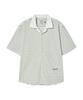 BEYOND CLOSET [Collection Line] Toweling Fabric Stripe Open Collar Short Sleeve Shirt Yellow