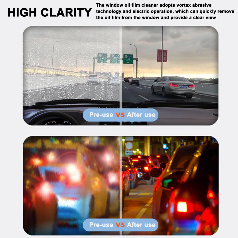 Wireless Auto Windshield Oil Film Removal Electric Car Window Glass Cleaning Machine for Bug