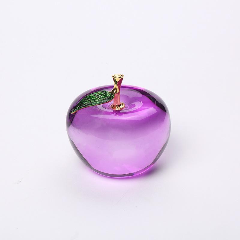 Red Crystal Apple Ornament for Christmas Eve - Perfect Gift & Car Decoration