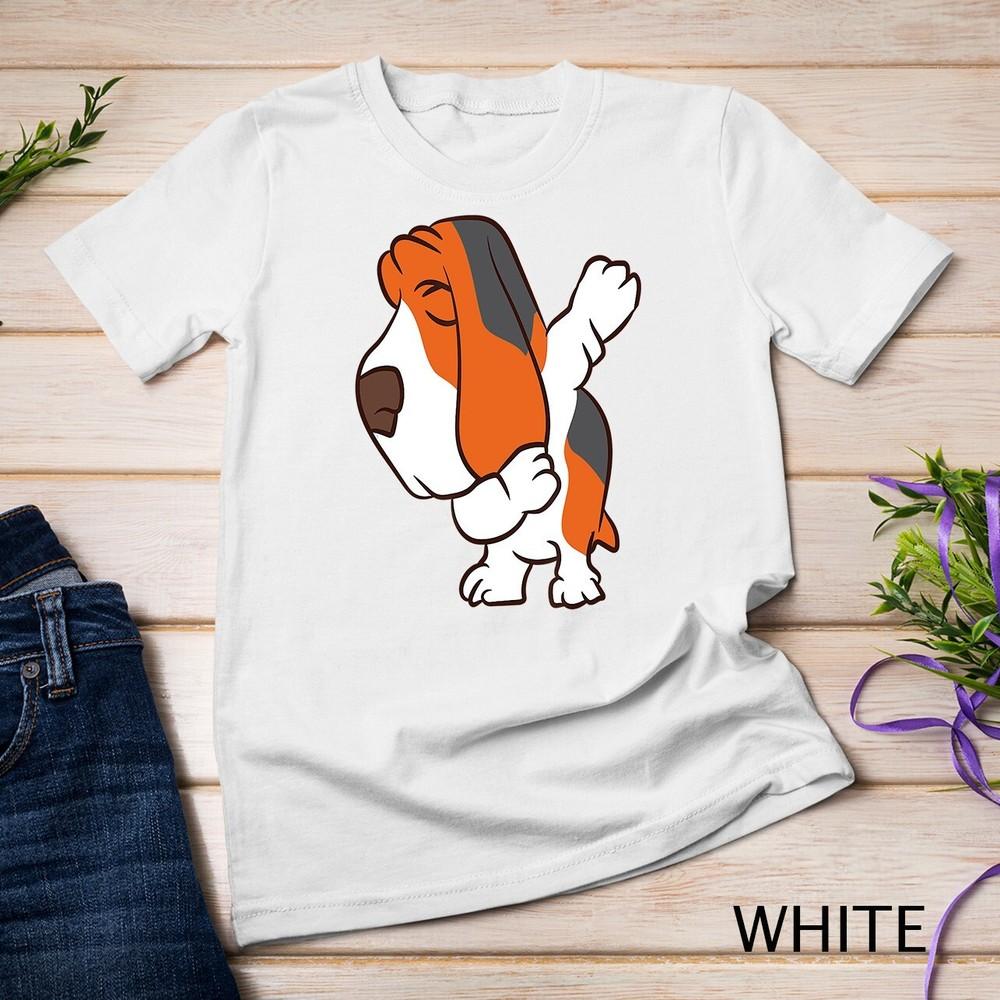 

Cute Dabbing Basset Hound Unisex T-shirt 3XL